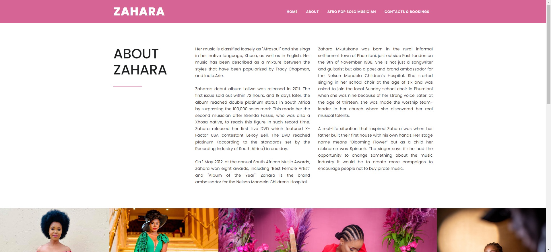 HTML Website Design - About 